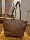 Coach  f58846  city Zip Tote  Saddle Brown Crossgrain Leather