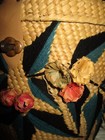 Vintage Woven Handmade Sewing Basket W lid   Handles Large Old Free Shipping