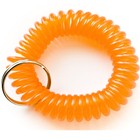 12 New Spiral Wrist Coil Key Chain Key Ring Holder - 6 Color Available Free Ship