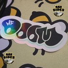 Holographic Mf Doom Logo Sticker - Waterbottle   Laptop Approved 