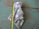 Gentle Steps Gray Panda Bear Lovey Baby Plush Security Blanket Polka Dot