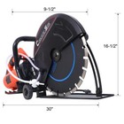 Electric 14  Cut Off Saw Wet dry Concrete Saw Cutter  With Water Line Attachment