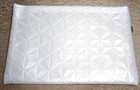 New Ipsy Glam Bag  bag Only  White With Blue Zipper 7  X 5 