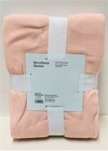 Room Essentials Twin twin Xl Solid Fleece Bed Blanket - Blush 66    X 90    New