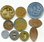 Tokens  Lot Of  10  Vintage Coins   Lotapr4695