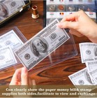 Currency Toploaders Paper Money Holder Storage Us Note Bill Dollar  25 Pack 