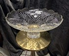 Waterford Crystal Flared Footed Centerpiece Bowl Flower Pattern 12 5 