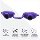 Evo Flex Super Sunnies Uv Eye Protection Tanning Bed Goggles  4 Pack Purple 