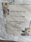 Pottery Barn Rifle Paper Co Garden Party Forest Quilt Queen Nwt Flower Nature
