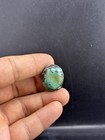 Very Rare Old Vintage Large Tibetan Turquoise Stone Bead Worn Patina