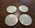 Us Morgan Silver Dollars - 4 Coin Lot 1878-s High Grade  Highly Reflective