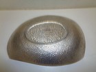 Vintage Mcm 1994 Arthur Court Designs Dimpled Hammered Aluminum Leaf Bowl Tray