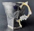 Antique Spanish Colonial Hand Made 85  Silver Cup Mug 18th To 19th Century 64 8g