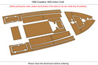 1996 Coastline 1802 Action Craft Non-slip Eva Foam Marine Deck Pad Boat Floor