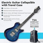 Journey Instruments     Oe990bl Blue Overhead Collapsible Electric Travel Guitar