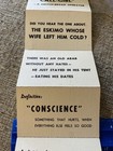 Vintage 1940s Era 10 Humor Joke Business Card From Army Soldier Girls Risqu  
