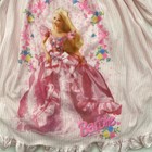 Vintage Barbie Nightgown Girls Small Pink Long Sleeve Princess Dress 90s Mattel
