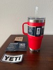 Yeti Rambler 25 Oz Tumbler With Handle And Straw Lid Travel Mug Stainless Steel