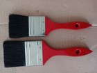 2 New Vintage 100  Horse Hair Brushes 2    2 5  Red Handle Paint Brush Fast Ship