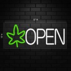 Open Dispensary Sign For Business Displays   Led Flex Neon   32 w X 13 h X 1 d