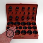 407pc Sae O-ring Seal Assortment Kit Black Nitrile Rubber Nbr Hydraulic Fittings