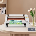 A3 Laminator Machine  V350 13inch Hot Cold Roll Laminating Machine Four Rollers