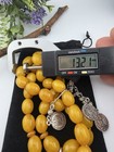 Collectible Misky Amber 33-bead Islamic Rosary Tasbih Tasbeeh                              