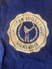 Vintage Little League Baseball Jersey Shirt Blue Gold Youth 1960s Usa