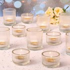 Pcs Assorted Votive Candle Holders For Wedding Centerpiece Tea Light 10 Clear