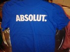 Absolut Vodka T Shirt Large - New Cool Rare