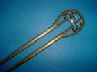   Beautiful Bronze Vintage Hair Fork  stick   