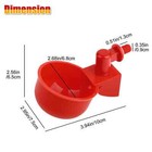 12 Pcs Chicken Automatic Watering Cups Poultry Drinker Waterer Duck Quail Hen