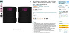 Sweet Sweat Thigh Trimmers  Medium black And Pink  1 Pair
