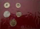 Lebanon Republic 1955 Aluminum Coin Set 1-25 Piastres Display Card