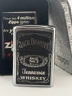 New Zippo Jack Daniels Old No 7 Genuine Street Chrome Cigar Cigarette Lighter