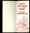 Vintage Valentines Day Card Retro I Can t Tell You How I Feel     1970 s Nos 114