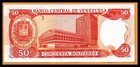 Venezuela Au Note 50 Bolivares Bs Dec  1992 P-65  low Shipping 