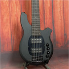 Custom Electric Bass Guitar 6-strings Active Pickups Matt Black Free Shipping