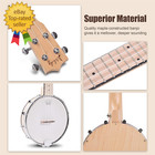 Banjolele 4 String Banjo Ukulele Concert Size 23 Inch  Closed Solid Wood Back  B