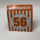  56 Individual Whataburger Restaurant Table Tent Numbers - Glossy