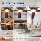 52  Ceiling Fan With Lights 5 Blade 6 Speed Remote Flush Mount Low Profile