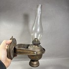 Vintage Ship Sail Boat Brass Nautical Oil Lamp Gimbal E Miller   Co