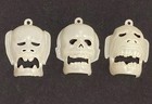 Rare Vintage 1989 Glow In The Dark - Talking Skull Set Of 3 Kellogg Cereal Toys