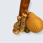 Vintage Globe Ormolu Rococo Perfume Atomizer Cherub Gold Hollywood Regency