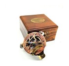 Sundial Compass  Vintage Marine West London Antique 2 5  Brass Sundial Compas   