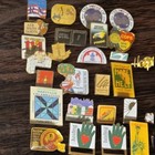 Large Lot Of Lapel pin Back button Pins About 1 Pound   75 Pins  Usa States