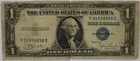 1935c Silver Certificate Star Note 1 Blue Seal Out Of Register Error