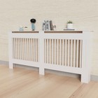 Xl 92cm 100cm Tall Radiator Cover Cabinet Mdf Wood Grill Shelf Wall Fence Guard