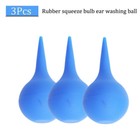 3pcs Rubber Squeeze Bulb Ear Syringe Ball For Cleaning Lens Gaps Boards 30ml