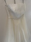 Vera Wang White Ivory Chantilly Lace Strapless Mini Dress Size 2 Au 6